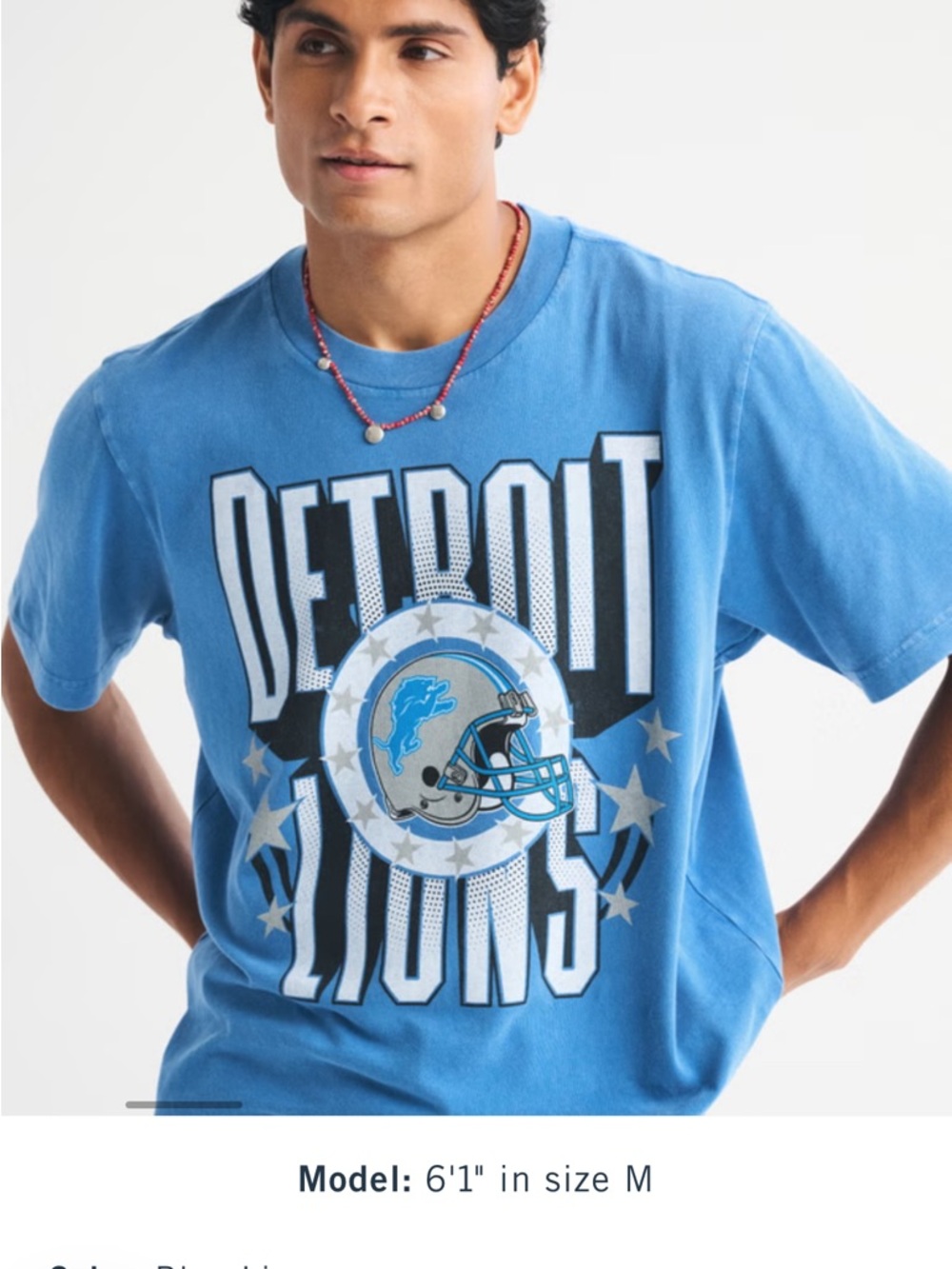 Abercrombie‎ & Fitch Detroit Lions Vintage-Inspired Graphic Tee